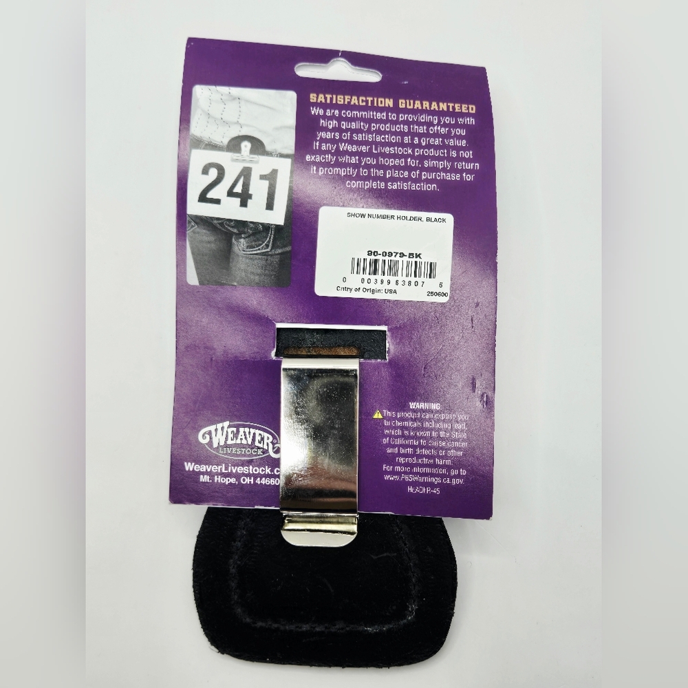 Weaver Leather Livestock Leather Show# Holder - Picture 3 of 4